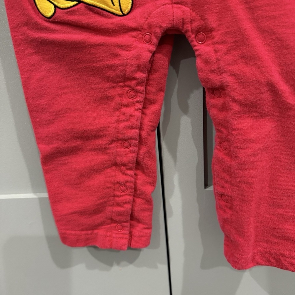 VTG 90s Y2K Disney Winnie the Pooh Romper Red Pooh Airplane Baby 18M Rare HTF - Picture 6 of 16